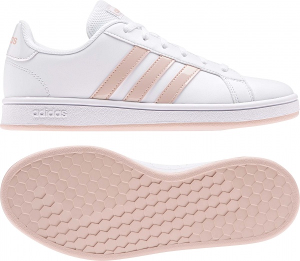 Кроссовки Adidas GRAND COURT BASE GV7163 р.UK 5 белый