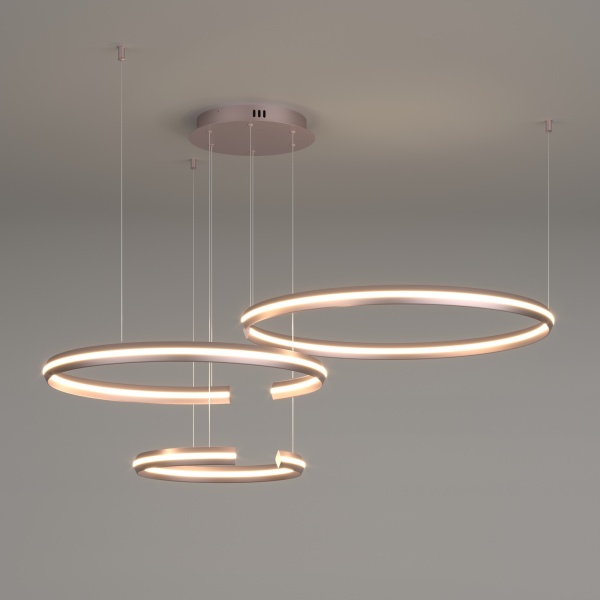 Светильник светодиодный Strotskis Gap LED пульт ДУ/Wi-Fi 160 Вт никель/сатин 90280/3 (сатинований нікель) 