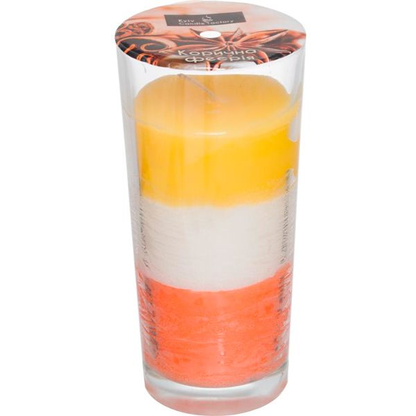 Свеча Элит в стакане Корична феерия 8074 Kyiv Candle Factory