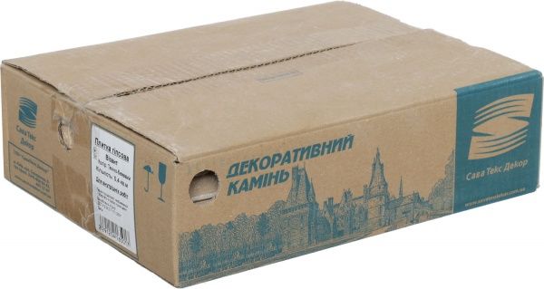 Плитка гіпсова пряма Саватекс Декор Візант темно-бежевий 0,4 кв.м