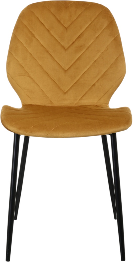 Стілець обідній Центр Меблів NIA 46х56,55х87 см (UF910-10) гірчичний / чорний