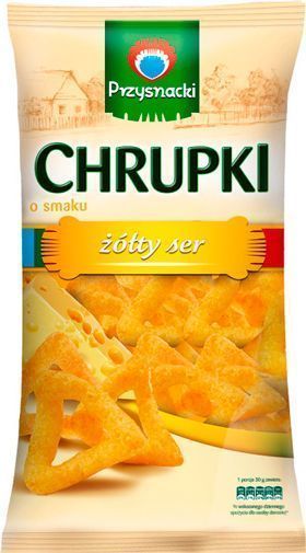 Снеки Przysnacki Упаковка кукурудзяних снеків зі смаком сиру 150 г (14 шт) 