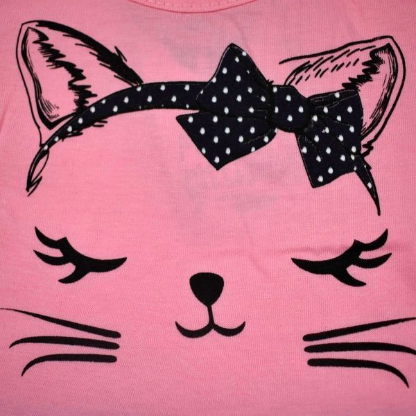 Платье Mini Citlenbir 9030 с котом р.104 розовый 