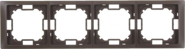 Рамка четырехместная Simon Basic Neos универсальная шоколадный BMRC4/47
