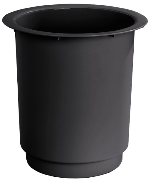 Вкладка в горшок Artevasi Santorini Pot круглый 28л антрацит 