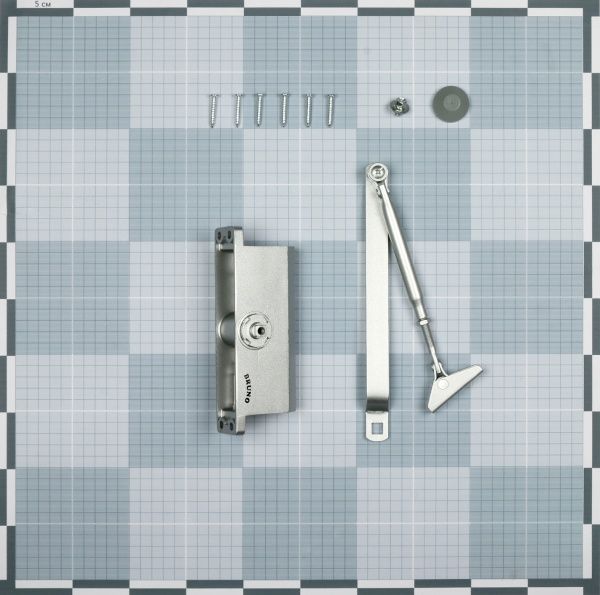 Доводчик дверний Bruno BR3 матовий хром 50 кг