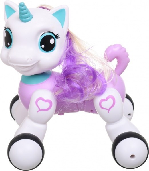 Інтерактивний робот Shantou Єдиноріжка 22.5х17х18.5 см біло-рожевий 1089A