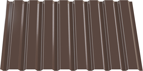 Профнастил глянцевый INDUSTRY ПК 20х910х2000 RAL 8017 (0,3 мм)