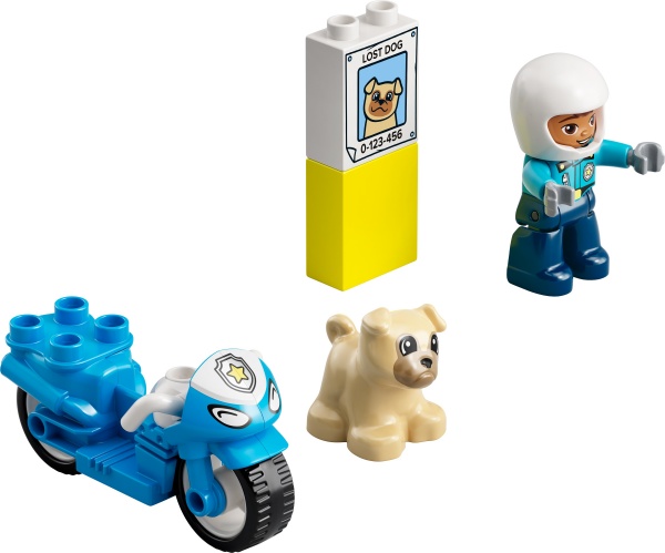 Конструктор LEGO DUPLO Поліцейський мотоцикл 10967