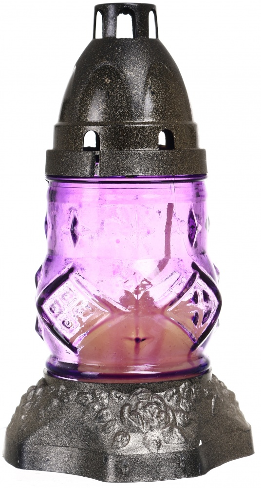 Лампада скляна з кришкою 17,5x8 см в асортименті (1780000)