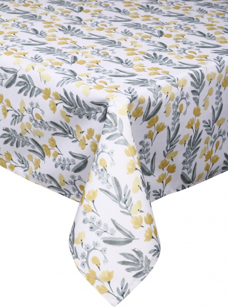 Скатертина Asteria 140x180 см білий із малюнком Luna 