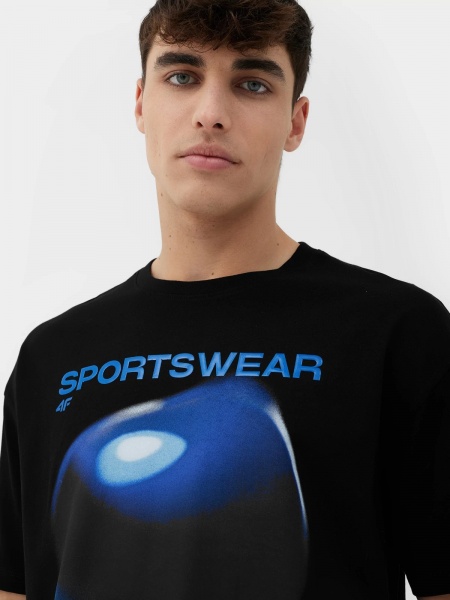 Футболка 4F TSHIRT M1177 4FRSS23TTSHM1177-20S р.M черный