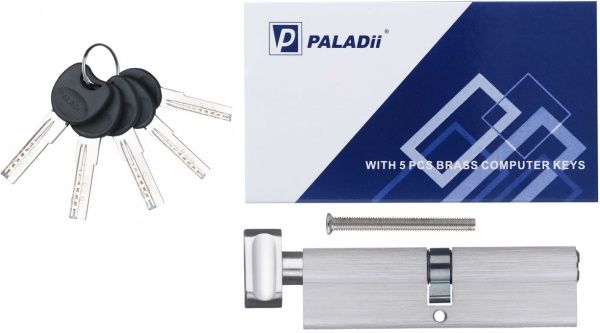 Циліндр Paladii ПЦ120 60x60 ключ-вороток 120 мм сатин