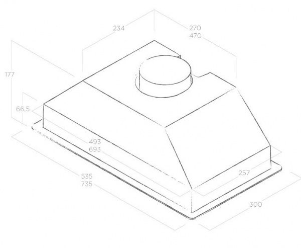 Витяжка Elica ERA C WH/A/52