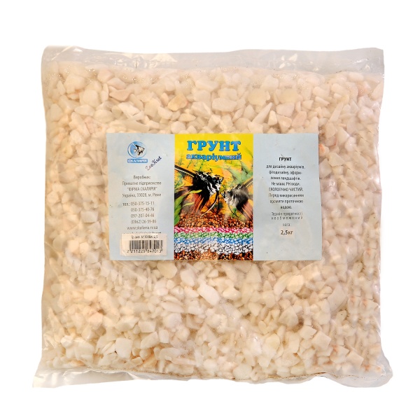 Ґрунт для акваріума Скалярія натуральний 2,5 кг 