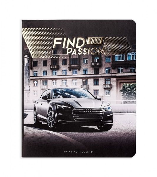 Комплект зошитів Знайди свою пристрасть 48 аркушів у клітинку золото 10 шт. Поділля