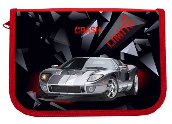 Пенал школьный 2-ярусный Crash Car 21406C CLASS разноцветный принт