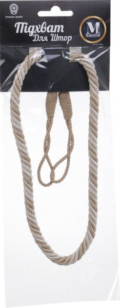 Подхват для штор 2017-38-K-84 кремовый/капучино Majestic