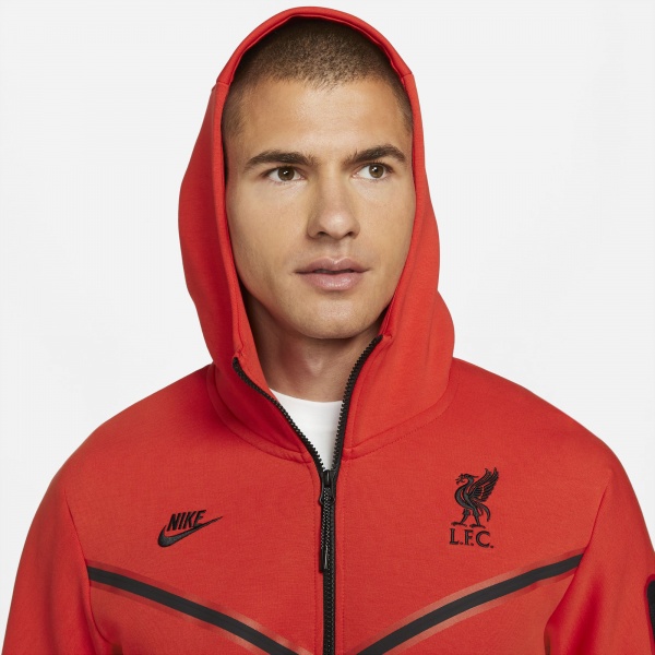 Джемпер Nike LFC M NSW TCH FLC HOODIE FZ WR DD9716-612 р. S червоний