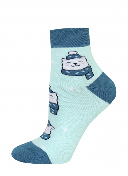 Носки женские Conte 1407 ARCTIC (махровые укороченные) 354 р.25 лазурный