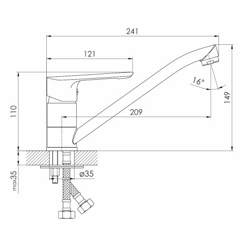 Смеситель для умывальника Imprese Blanice f03501201AA