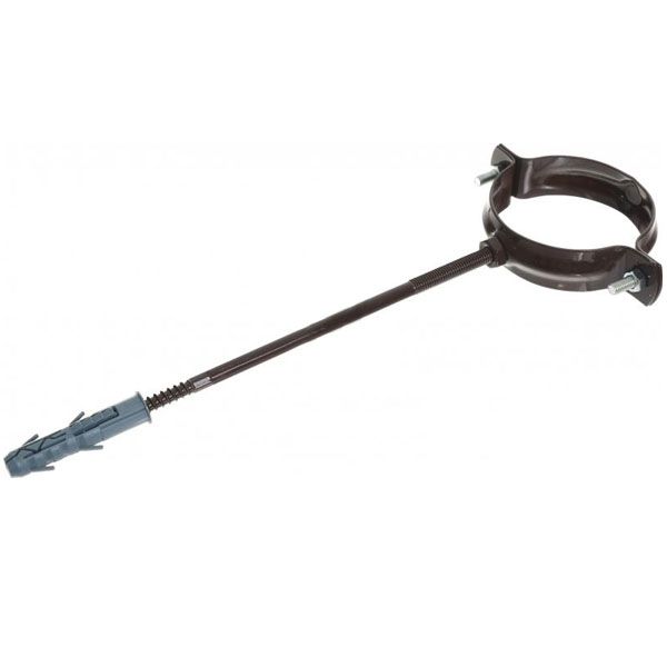 Кронштейн труби металевий Сяйво L=220 мм D=75мм коричневий 