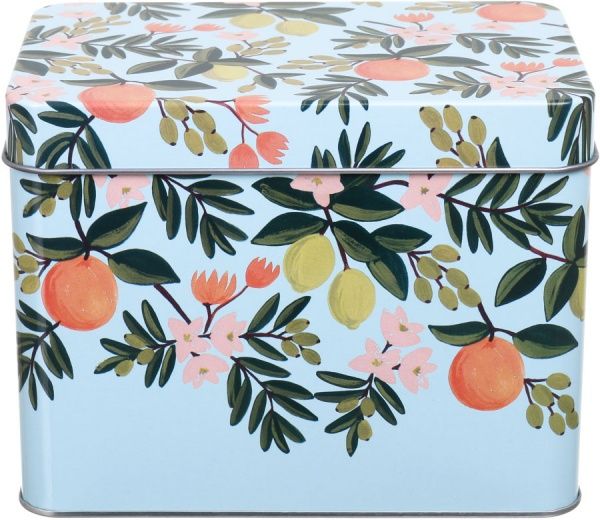 Банка жестяная Leaves 16,5х11х12,5 см