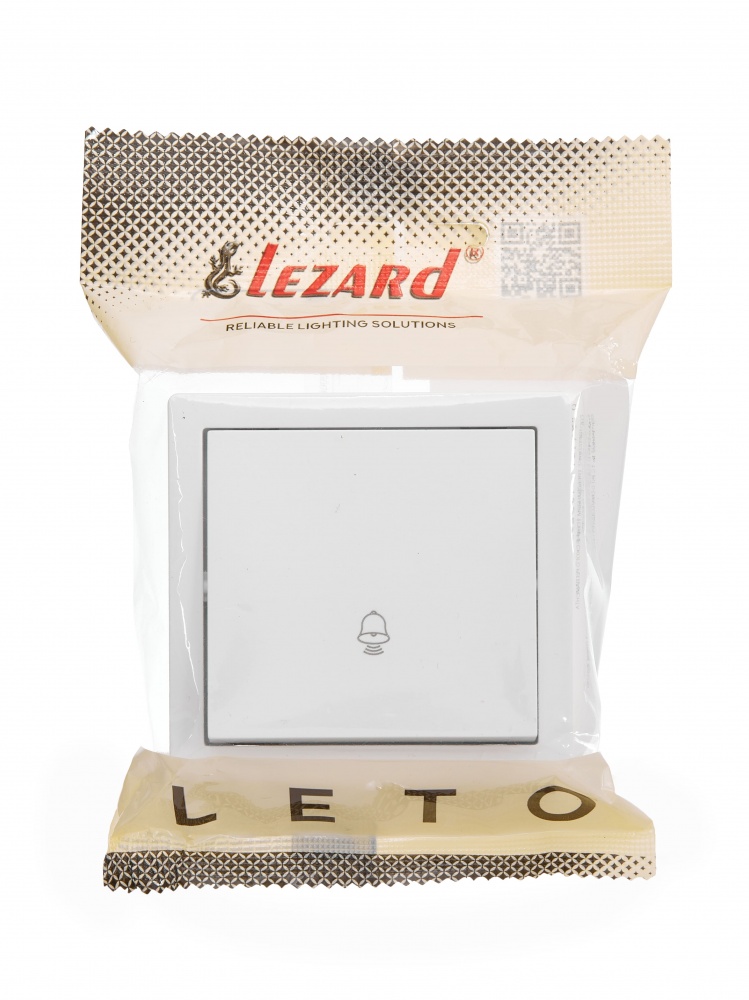 Кнопка звонка Lezard LETO белый 752-0200-103