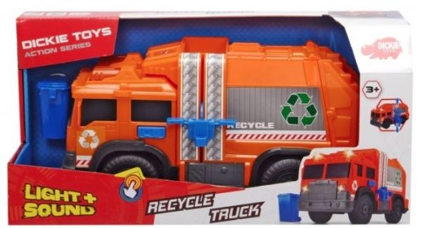 Машинка Dickie Toys Мусоровоз с баком со световыми и звуковыми эффектами 3306001