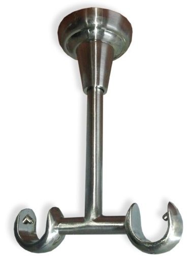 Держатель для карниза Cardinal потолочный открытый двойной d16 мм сатин никель 1 шт. 