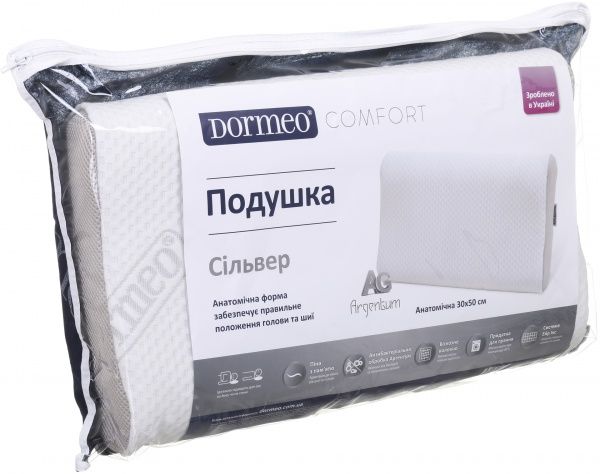 Подушка анатомічна Сільвер 30х50 Dormeo