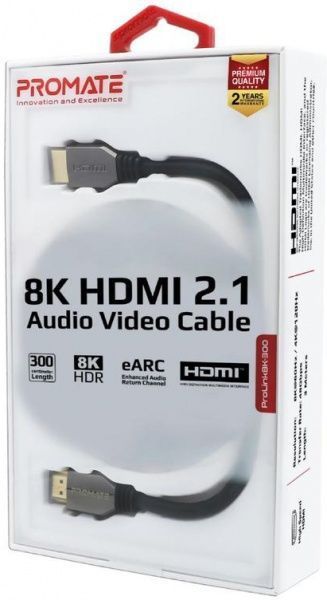 Кабель Promate HDMI 3 м чорний (prolink8K-300.black) 