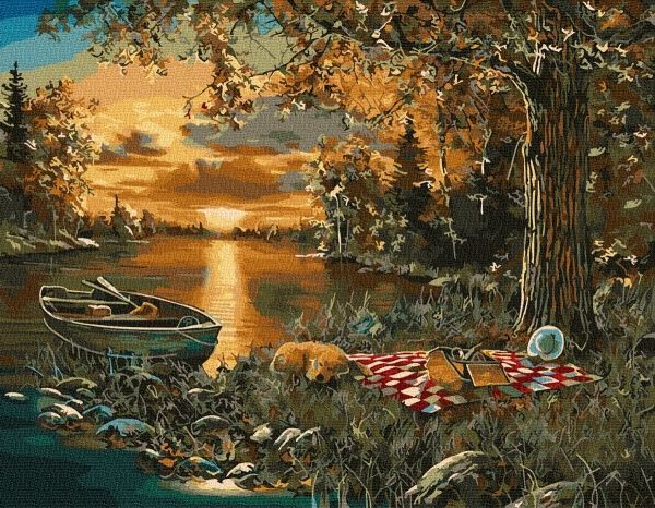 Картина по номерам Пикник с другом BookOpt 