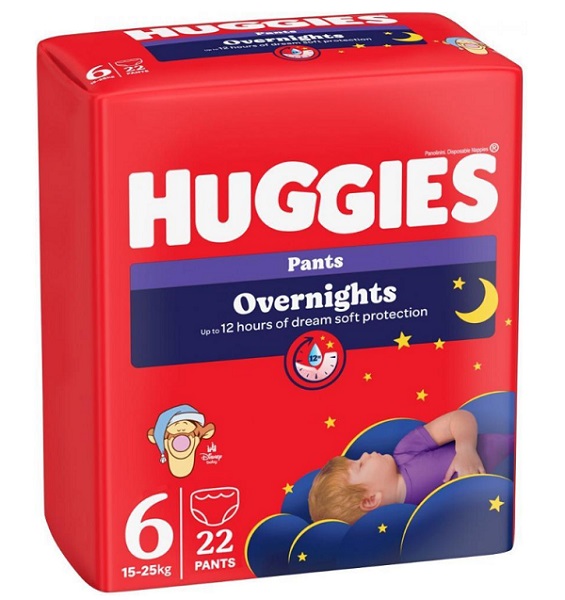 Підгузки-трусики Huggies Overnights Pants 15-25 кг 6 22 шт.