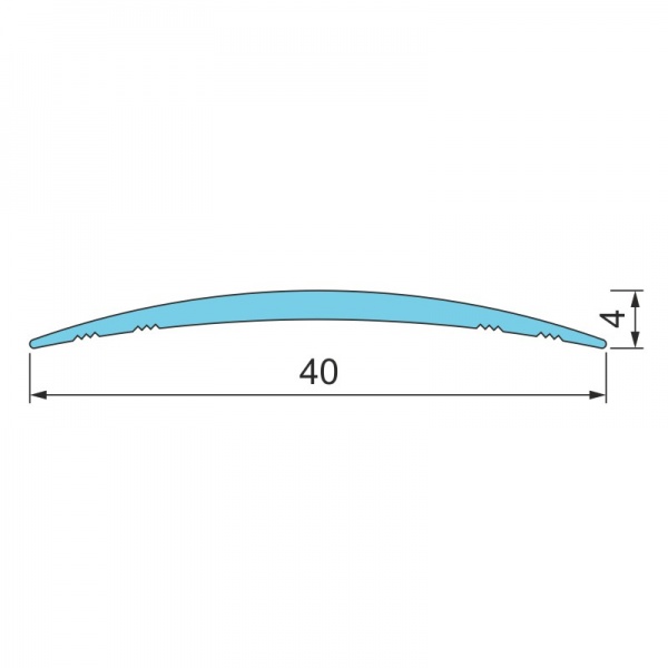 Порожек Braz Line гладкий с отверстиями 900 мм дуб персик 