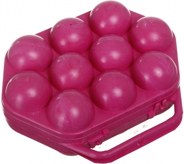 Лоток на 10 яиц пластик красный