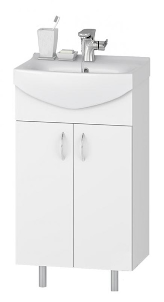 Тумба підлогова Water House Артік 50 біла під умивальник Cersania 50