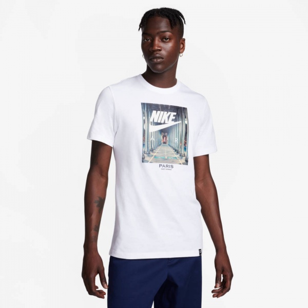 Футболка Nike PSG M NK PHOTO TEE FD1078-100 р.L білий
