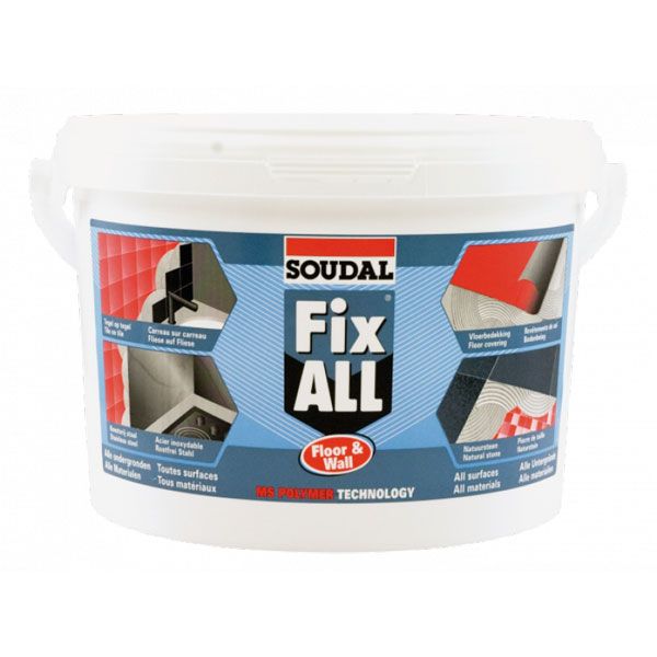 Клей-герметик SOUDAL FIX ALL Floor & Wall 4 кг  білий