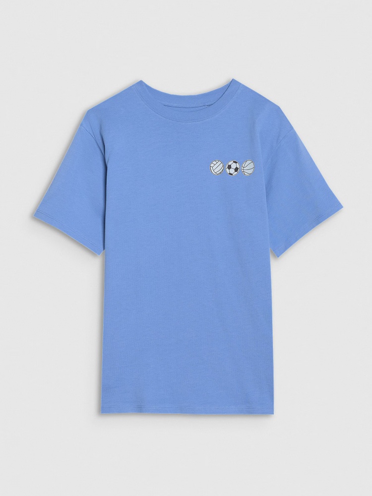 Футболка 4F TSHIRT M2640 4FJRSS25TTSHM2640-33S р.140 голубой