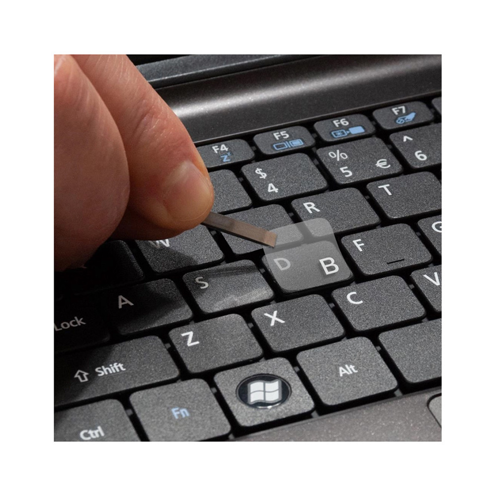 Наклейки на клавиатуру ColorWay прозрачный/белый (CW-BNW)