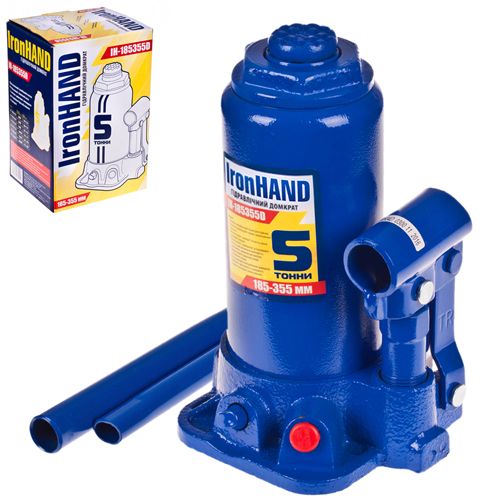Домкрат гідравлічний IRON HAND IH-185355D 5 т