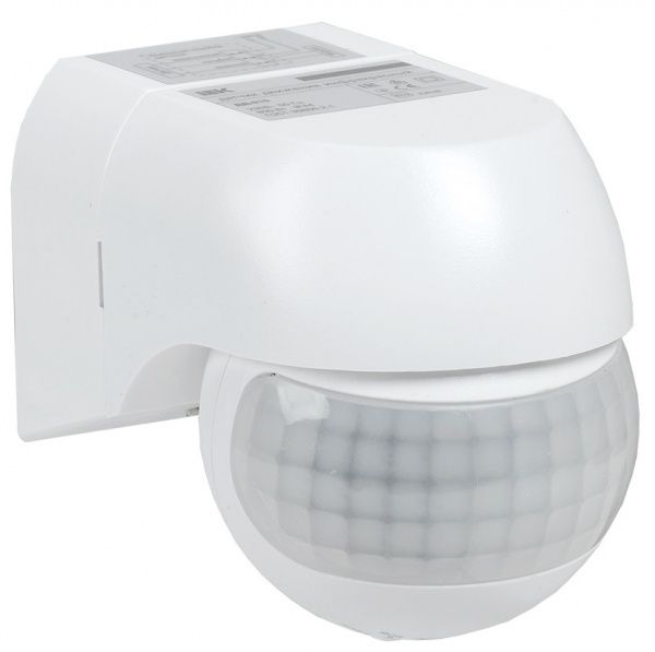 Датчик движения IEK ДД 015 180° 12м 800W IP44 белый LDD10-015-800-001