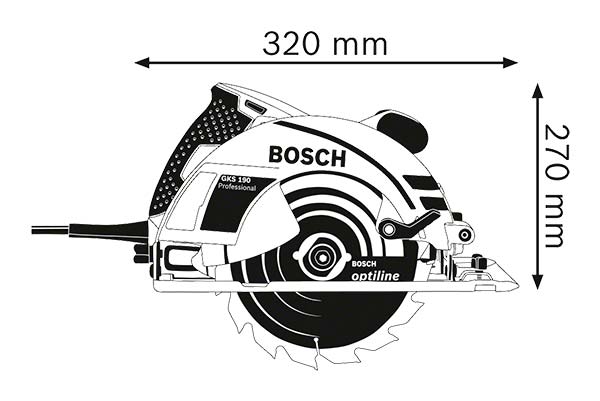 Пилка дискова Bosch Professional GKS 190 0601623000