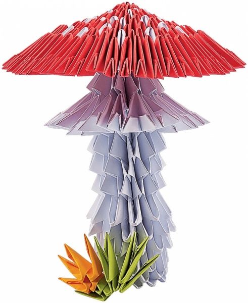 Модульное оригами «Мухомор»