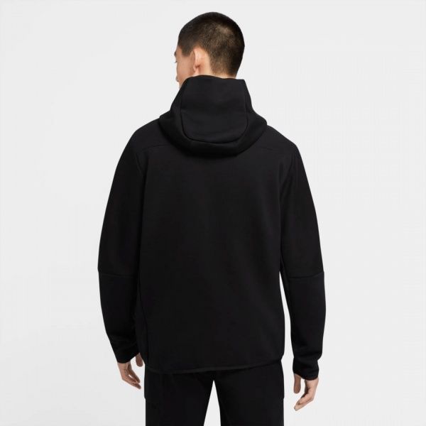Джемпер Nike M NSW TCH FLC HOODIE FZ WR CU4489-010 р. S чорний