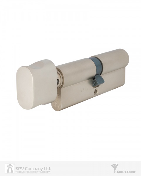 Цилиндр Mul-T-Lock INTEGRATOR 35x45 ключ-вороток 80 мм никель сатин