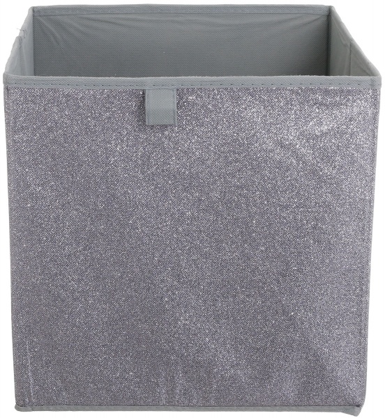 Ящик картонний складаний SO04070-1 Glitter сірий 300x300x300 мм