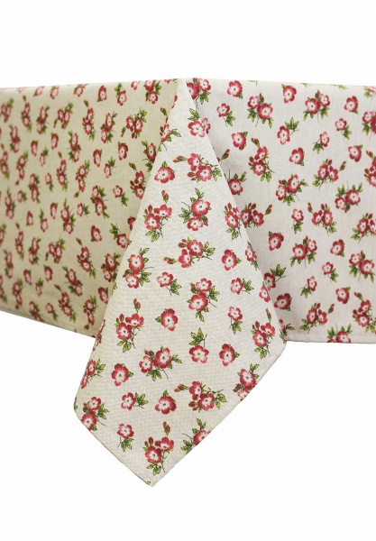 Скатерть Lucy Бордовый цветок 133x220 см бордовый La Nuit 