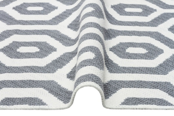 Килим Ekohali Arya AR 17 Grey Pink 120x180 см двосторонній 